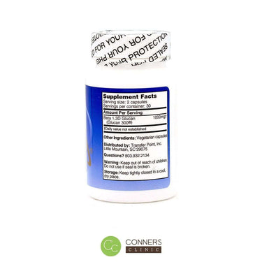 Beta 1, 3D Glucan-60 caps Transfer Point, Inc. Supplement - Conners Clinic